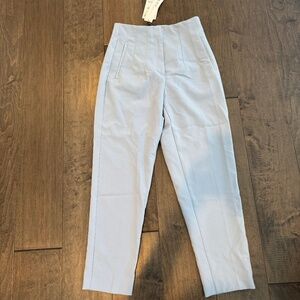Zara Dusty Blue Slim Trouser Pants Medium NWT